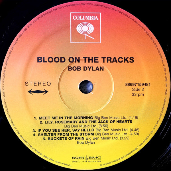 Bob Dylan - Blood On The Tracks | Mint (M) Mint (M)-Music History