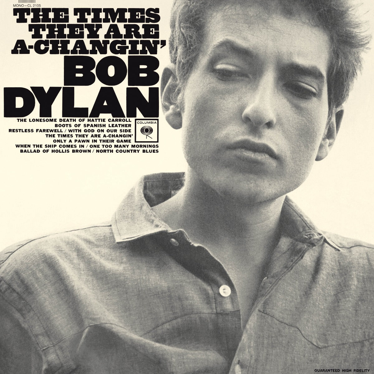 Bob Dylan - The Times They Are A-Changin' (Mono)(VINYL) | Mint (M) Mint (M)-Music History