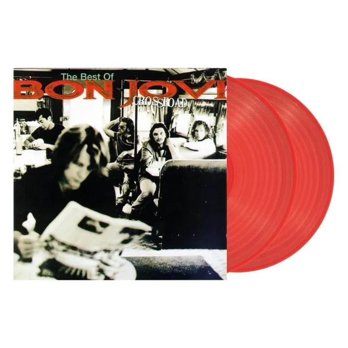 Bon Jovi Cross Road: The Best Of Bon Jovi (Limited Edition, Translucent Red Vinyl) (2 Lp's) - Vinyl-Music History
