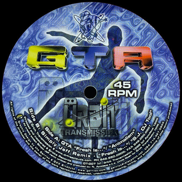 GTA - The Parti EP (ORANGE) | Near Mint (NM) Near Mint (NM)-Music History