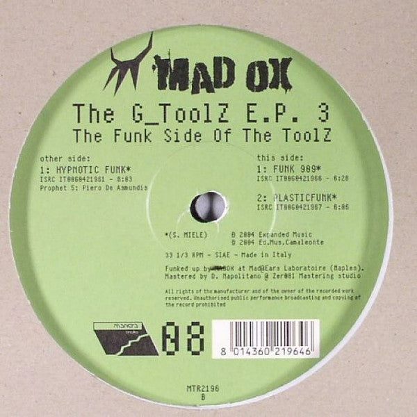 Madox - The G_ToolZ E.P. 3 The Funk Side Of The ToolZ | Near Mint (NM) Near Mint (NM)-Music History