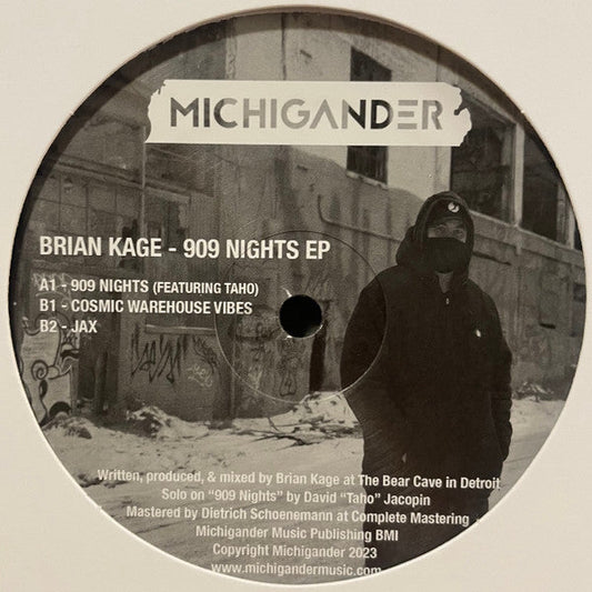 Brian Kage 909 Nights EP Michigander 12", Ltd, Smo Mint (M) Generic-Music History