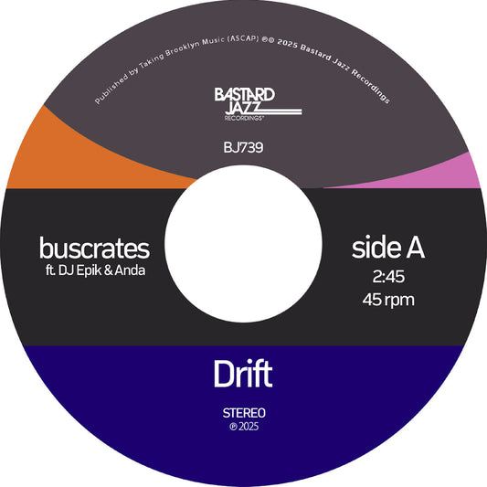 Buscrates - Drift / Serenity (Transparent 7" Vinyl) | Mint (M) Generic-Music History