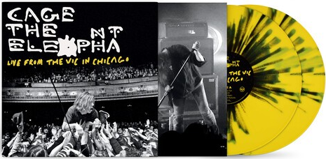 Cage The Elephant Live From The Vic In Chicago (RSD Exclusive, Limited Edition, Vibrant Yellow & Black Splatter Colored Vinyl) (2 Lp's) - Vinyl-Music History