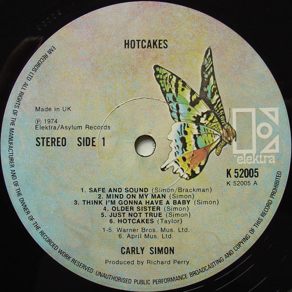 Carly Simon - Hotcakes | Near Mint (NM) Near Mint (NM)-Music History