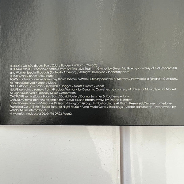 Cassius - 1999 (2xVINYL) | Mint (M) Mint (M)-Music History