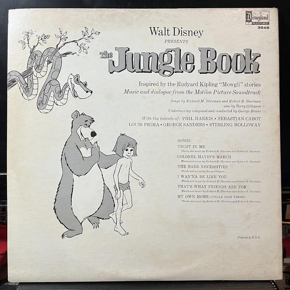 Various - The Story And Songs Of The Jungle Book (VINYL) | Near Mint (NM or M-) Near Mint- (NM-)-Music History