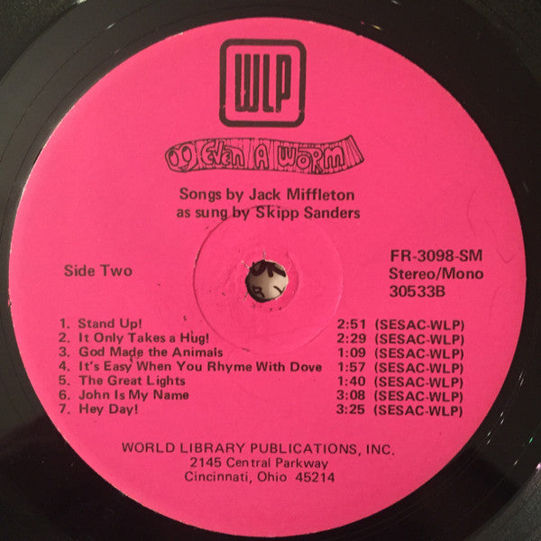 Jack Miffleton - Even A Worm: Songs for Childrens Celebrations Ages 2 to 10 | Near Mint (NM) Near Mint (NM)-Music History