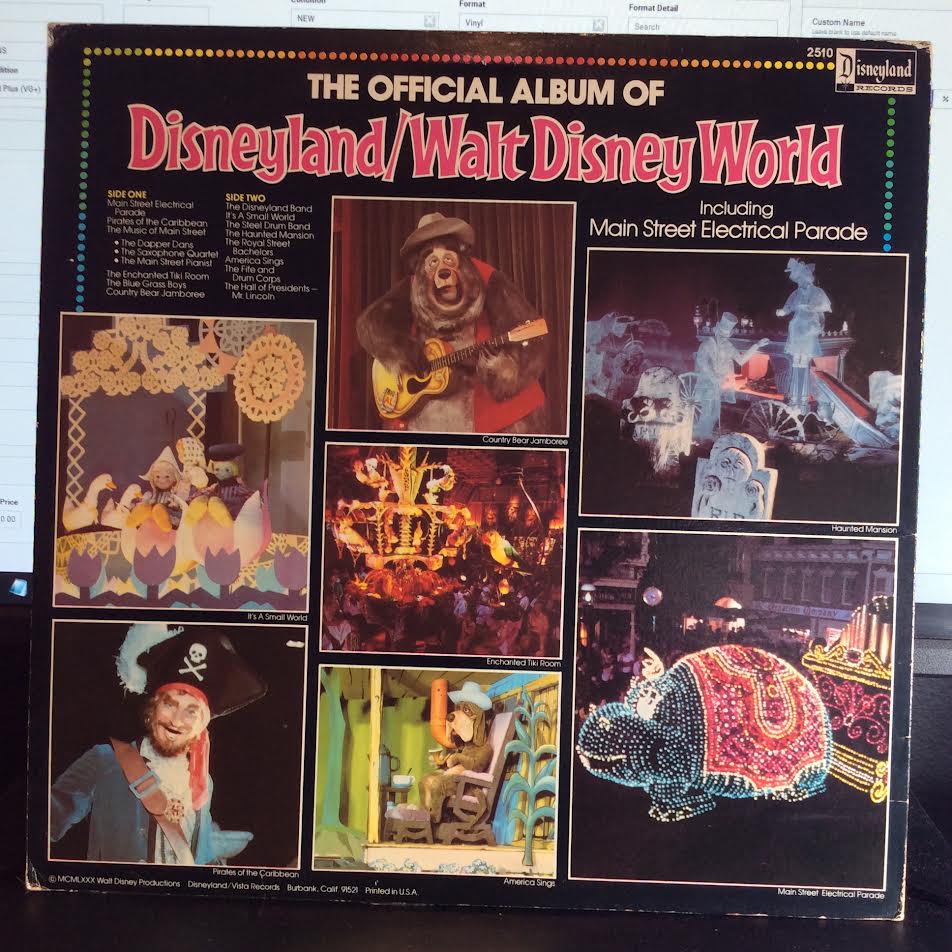 Various - The Official Album Of Disneyland/Walt Disney World (VINYL LP Disneyland ‎– 2510) | NEW Very Good (VG) Very Good Plus (VG+)-Music History