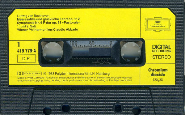 Symphonie No. 6 »Pastorale«, Chorfantasie ∙ Meerestille Und Glückliche Fahrt | Near Mint (NM) Near Mint (NM)-Music History