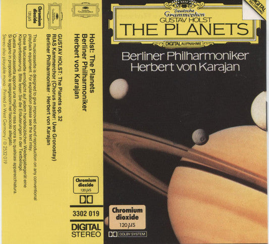 Gustav Holst The Planets Cass Near Mint (NM or M-) Near Mint (NM or M-)-Music History