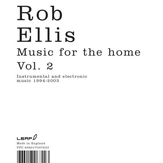 Ellis, Rob - Music For The Home Vol II (CD) |-Music History