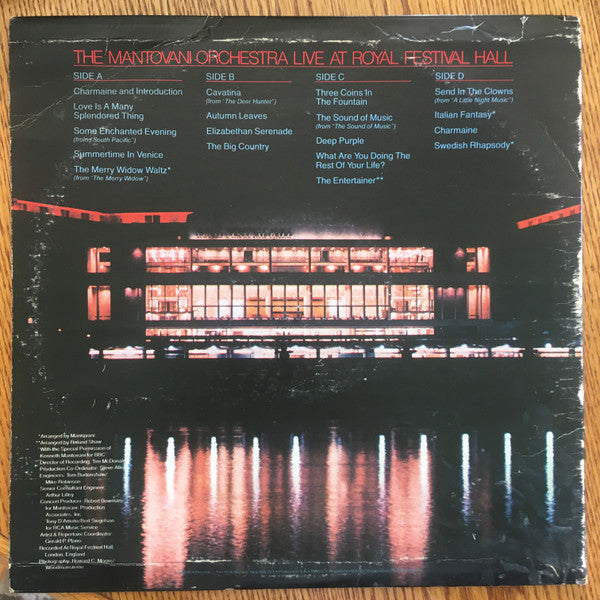 The Mantovani Orchestra - Live At Royal Festival Hall | Mint (M) Near Mint (NM)-Music History