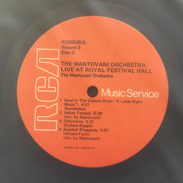 The Mantovani Orchestra - Live At Royal Festival Hall | Mint (M) Near Mint (NM)-Music History