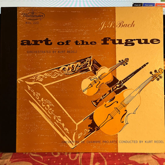 Johann Sebastian Bach - The Art Of The Fugue | Excellent (EX) Near Mint (NM)-Music History