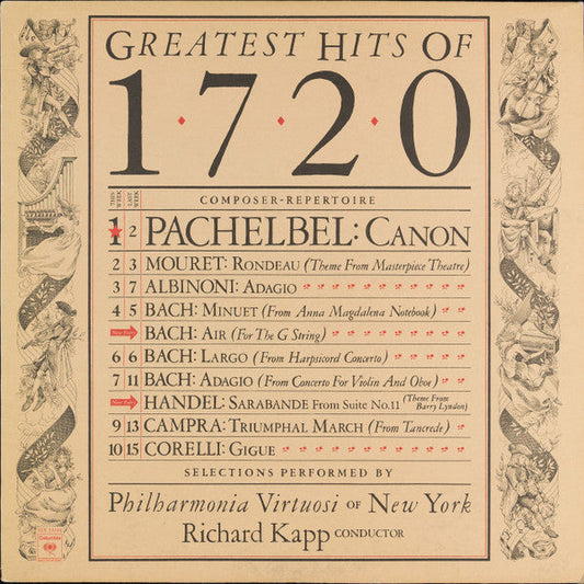 Philharmonia Virtuosi - Greatest Hits Of 1720 *REPRESS* | Very Good Plus (VG+) Excellent (EX)-Music History
