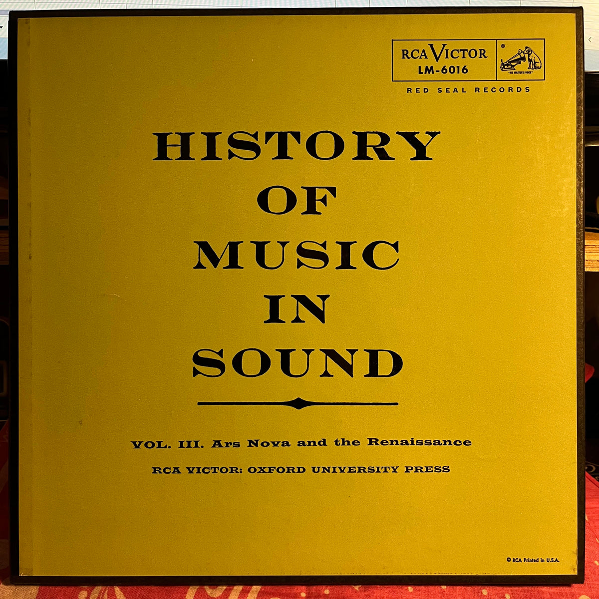 Various - History Of Music In Sound - Volume III - Ars Nova And The Rennaissance | Excellent (EX) Near Mint (NM)-Music History