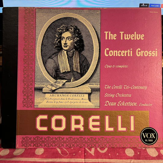The Corelli Tri-Centenary String Orchestra - The Twelve Concerti Grossi, Opus 6 (Complete) | Excellent (EX) Excellent (EX)-Music History