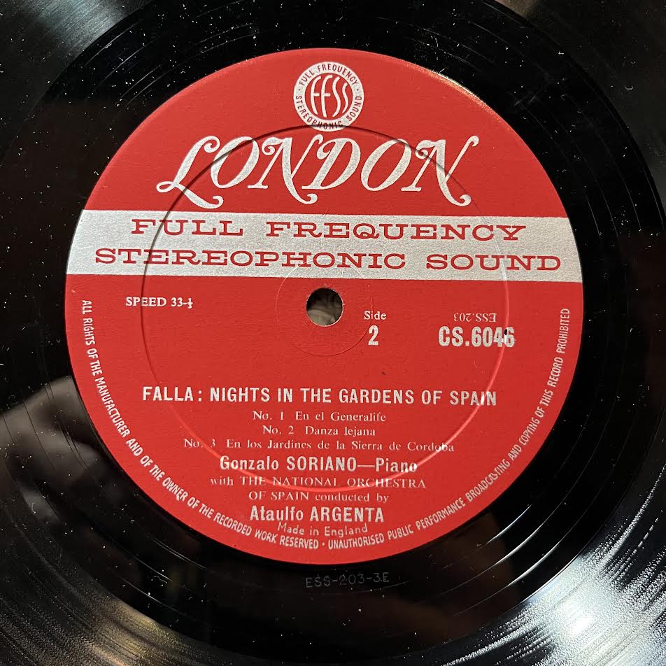 Manuel de Falla - Nights In The Gardens Of Spain / Concerto For Guitar And Orchestra (VINYL) | Excellent+ (EX+) Excellent (EX)-Music History
