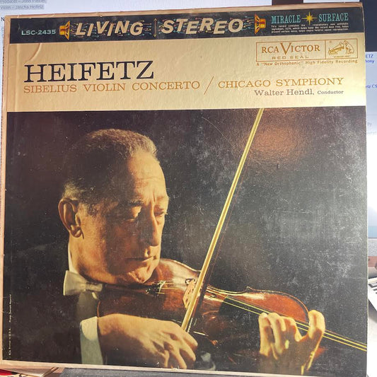 Jascha Heifetz - Violin Concerto (VINYL) | Excellent (EX) Excellent (EX)-Music History