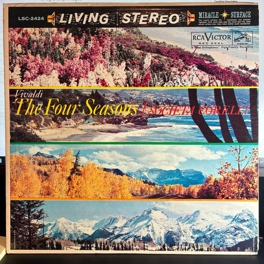 Antonio Vivaldi - The Four Seasons (VINYL LP RCA VICTOR RED SEAL ‎LSC-2424 1960) | USED Excellent (EX) Excellent+ (EX+)-Music History