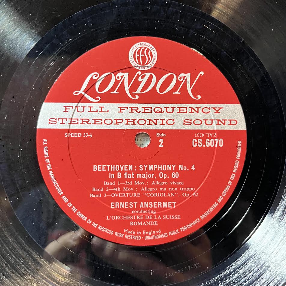 Ludwig van Beethoven - Symphony No. 4 In B Flat Major Opus 60 + Overture "Coriolan" Op. 62 (VINYL) | Near Mint- (NM-) Near Mint- (NM-)-Music History