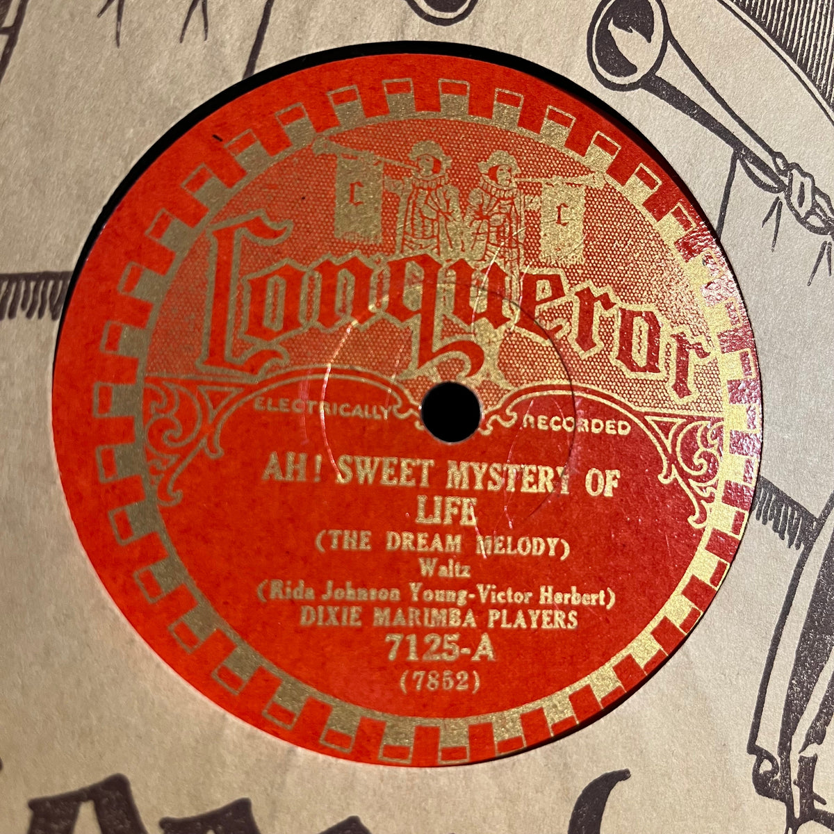 Dixie Marimba Players / Schubert's Orchestra - Ah! Sweet Mystery Of Life / Gypsy Love Song (78RPM 10" RECORD) | Near Mint (NM) Very Good Plus (VG+)-Music History