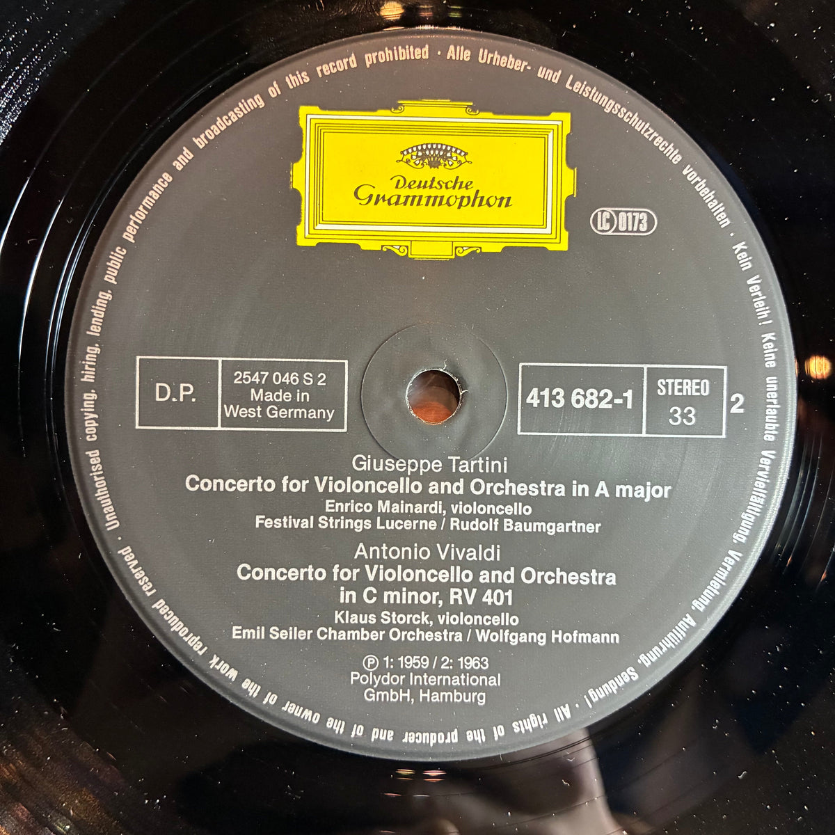 Antonio Vivaldi - The Baroque Cello - Concertos By Vivaldi • Boccherini & Tartini (VINYL) | Near Mint (NM or M-)-Music History