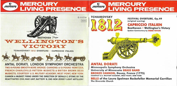 Pyotr Ilyich Tchaikovsky - 1812 Festival Overture, Op. 49 - Capriccio Italien - Wellington's Victory (CD) | Near Mint (NM) Near Mint (NM)-Music History