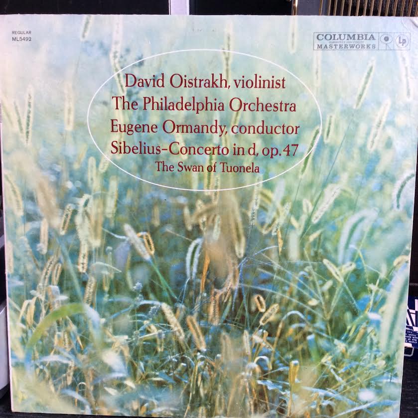 David Oistrach, The Philadelphia Orchestra, Eugene - Violin Concerto In D Minor, Op. 47 For Violin And Orchestra- Swan Of Tuonela (VINYL) | Near Mint (NM or M-)-Music History