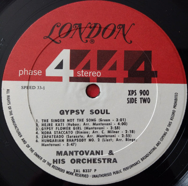 Mantovani And His Orchestra - Gypsy Soul | Near Mint (NM) Near Mint (NM)-Music History