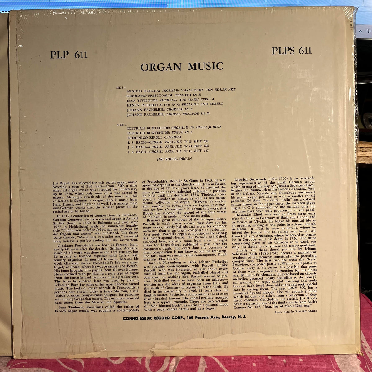 Jiří Ropek - Organ Music *SHRINK* | Near Mint (NM) Near Mint (NM)-Music History
