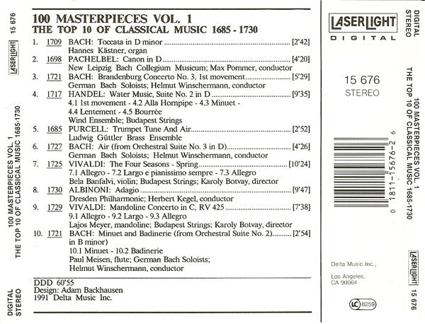Various - The Top 100 Masterpieces Of Classical Music: 1685-1928 *10XCD BOX* | Near Mint (NM) Near Mint (NM)-Music History