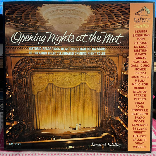 Various - Opening Nights At The Met *3XLP BOX/NUMBERED* | Near Mint (NM) Near Mint (NM)-Music History