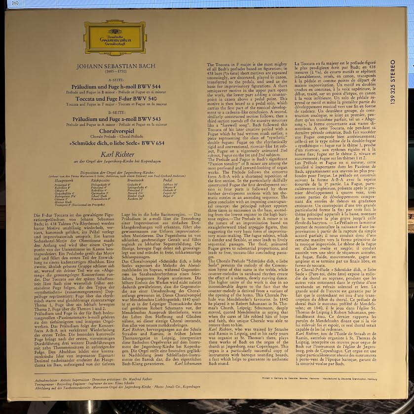 Johann Sebastian Bach - Orgelwerke (Vol. 2) | Near Mint (NM) Near Mint (NM)-Music History