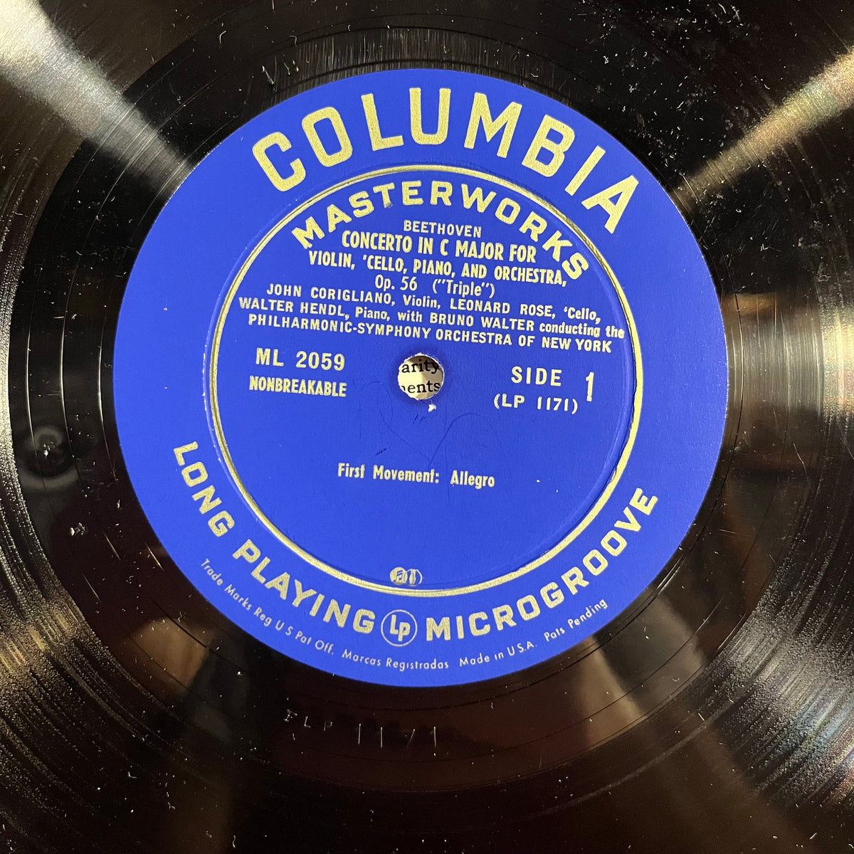 Ludwig van Beethoven - Concerto In C Major For Violin, 'Cello, Piano, And Orchestra, Op. 56 ("Triple") 10" | Near Mint (NM) Excellent (EX)-Music History
