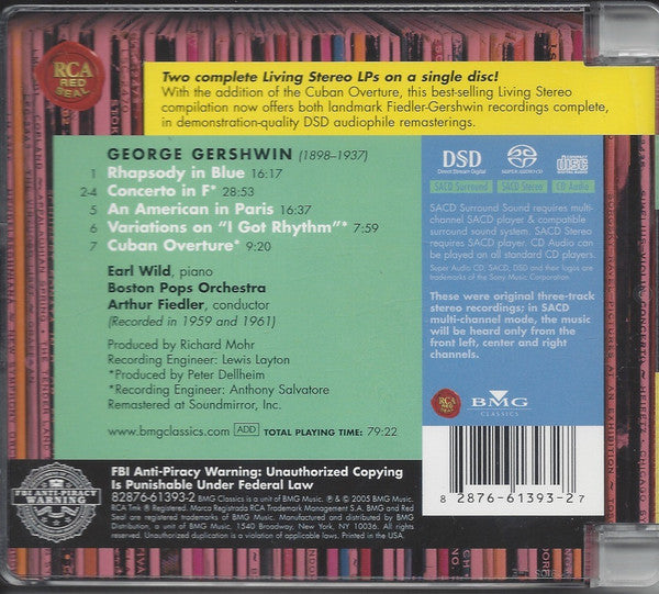 Arthur Fiedler - Rhapsody In Blue *SACD* | Near Mint (NM) Near Mint (NM)-Music History
