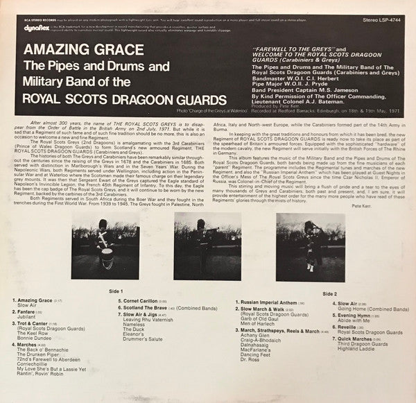 The Pipes And Drums Of The Royal Scots Dragoon Gua - Amazing Grace | Near Mint (NM) Excellent (EX)-Music History