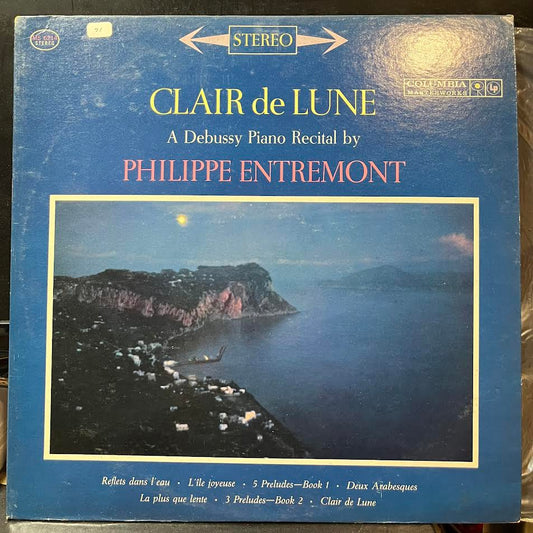 Claude Debussy - Clair De Lune (A Debussy Piano Recital By Philippe Entremont) (VINYL) | Near Mint (NM) Excellent+ (EX+)-Music History