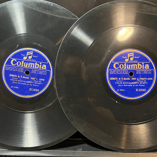 Joseph Szigeti - SONATA IN G (78RPM 2x10") COLUMBIA D1630 | Near Mint (NM or M-) Generic-Music History