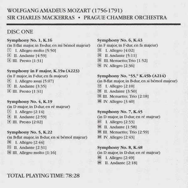 Wolfgang Amadeus Mozart - The Symphonies (10x CD Telarc ‎– CD 80729) | USED Near Mint (NM or M-) Near Mint (NM)-Music History