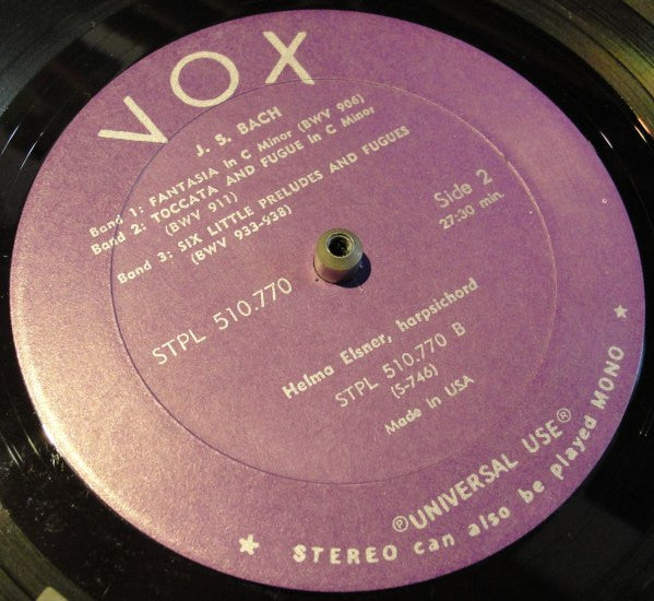 Johann Sebastian Bach - Harpsichord Music / Œuvres Pour Clavecin | Near Mint (NM) Near Mint (NM)-Music History