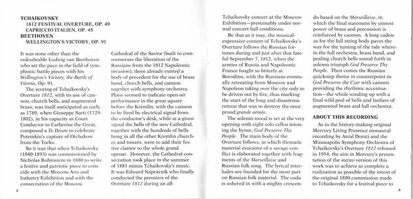 Pyotr Ilyich Tchaikovsky - 1812 Festival Overture, Op. 49 - Capriccio Italien - Wellington's Victory (CD) | Near Mint (NM) Near Mint (NM)-Music History