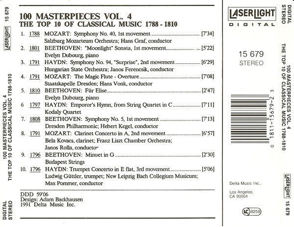 Various - The Top 100 Masterpieces Of Classical Music: 1685-1928 *10XCD BOX* | Near Mint (NM) Near Mint (NM)-Music History