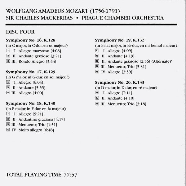 Wolfgang Amadeus Mozart - The Symphonies (10x CD Telarc ‎– CD 80729) | USED Near Mint (NM or M-) Near Mint (NM)-Music History