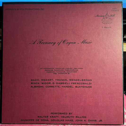 Various - A Treasury Of Organ Music *5XLP BOX* | Near Mint (NM) Excellent (EX)-Music History