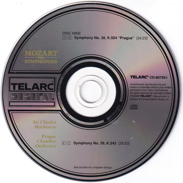 Wolfgang Amadeus Mozart - The Symphonies (10x CD Telarc ‎– CD 80729) | USED Near Mint (NM or M-) Near Mint (NM)-Music History