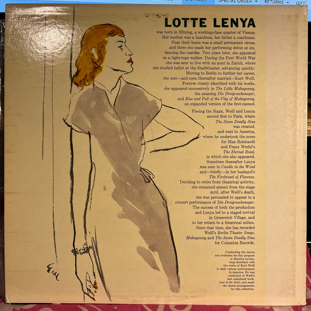 Lotte Lenya - September Song And Other American Theatre Songs Of Kurt Weill *MONO* | Near Mint (NM) Excellent (EX)-Music History