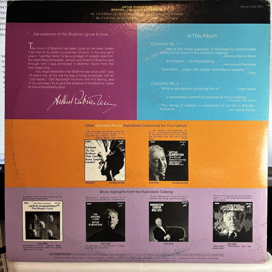 Arthur Rubinstein - The Piano Concertos, No. 1 In D Minor / No. 2 In B-Flat (VINYL) | Near Mint (NM or M-) Excellent (EX)-Music History
