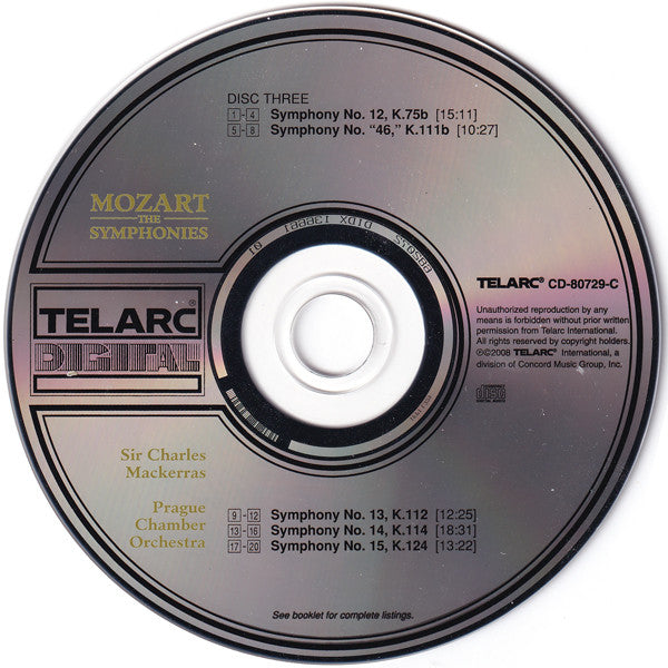Wolfgang Amadeus Mozart - The Symphonies (10x CD Telarc ‎– CD 80729) | USED Near Mint (NM or M-) Near Mint (NM)-Music History